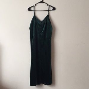 Dark Green Velvet Dress Size L